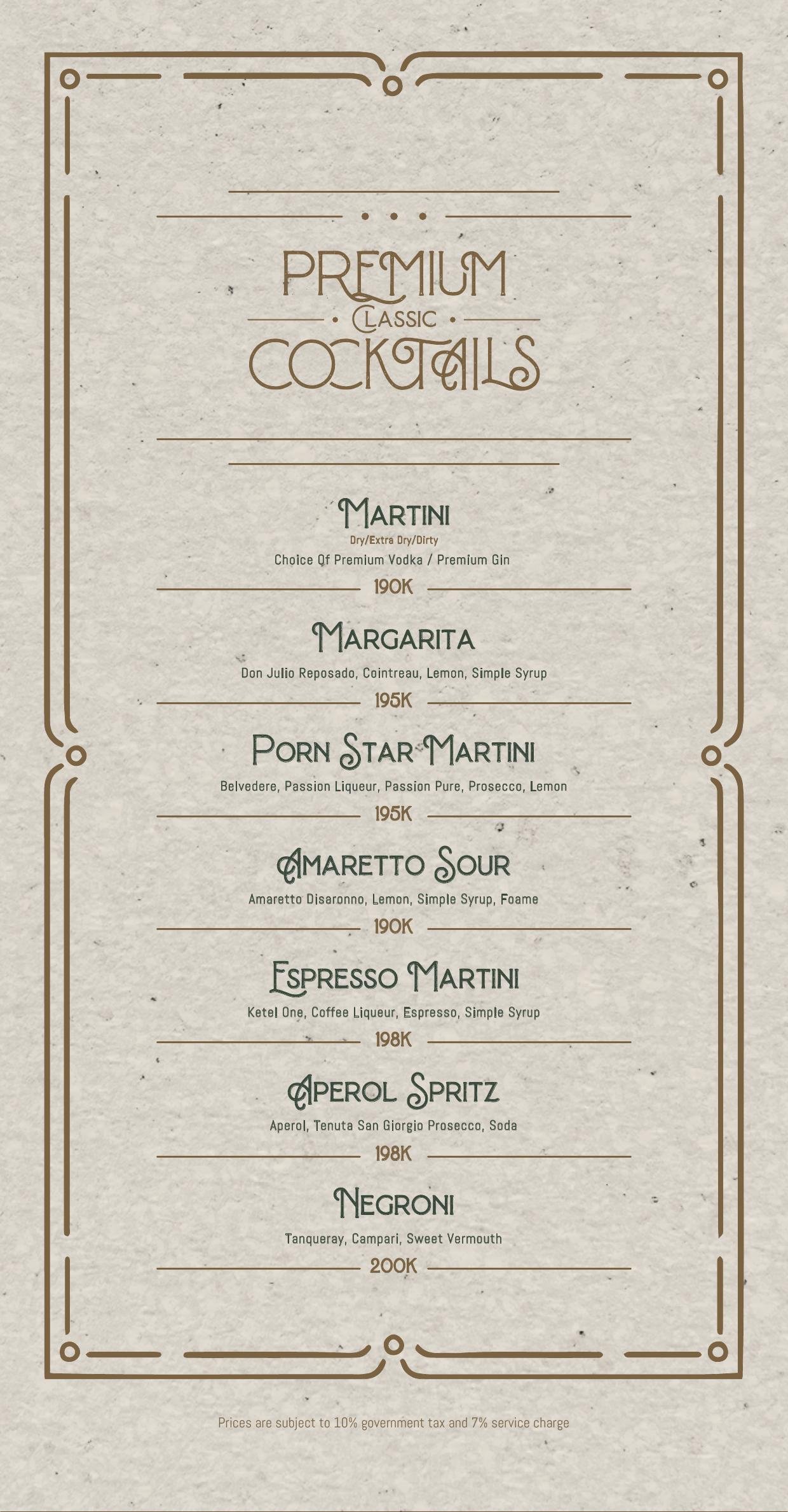 Uma Garden drinks menu page 3
