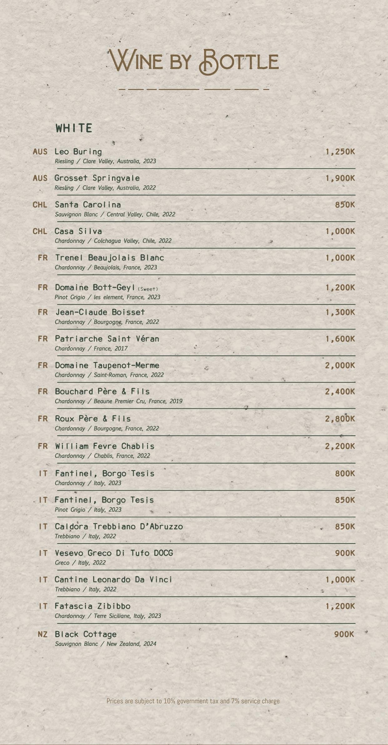 Uma Garden drinks menu page 9