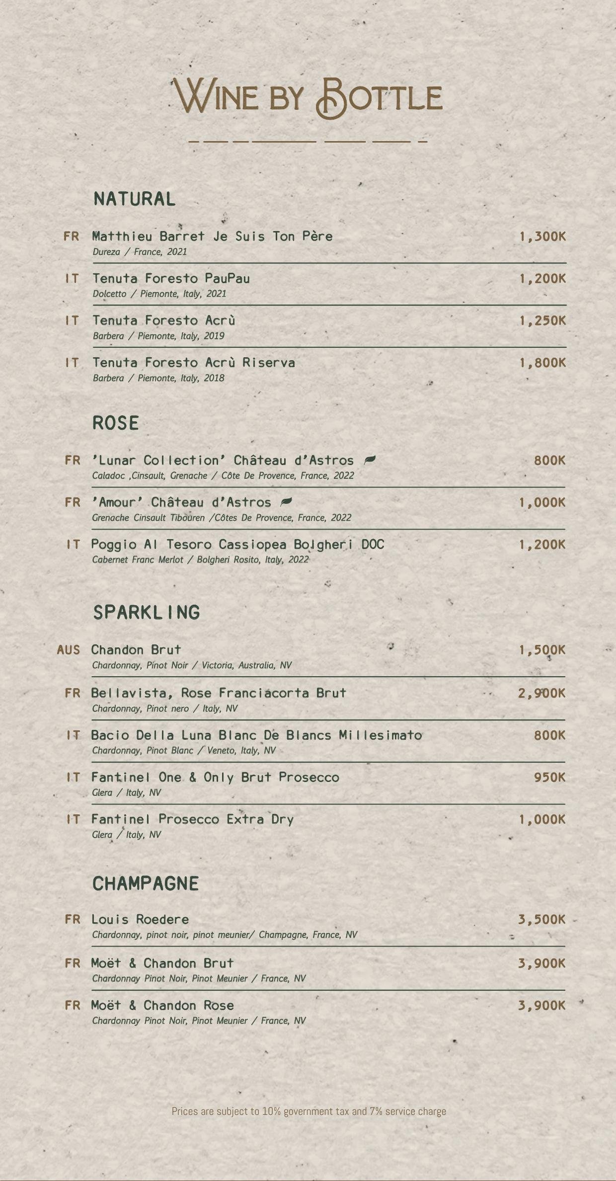 Uma Garden drinks menu page 10