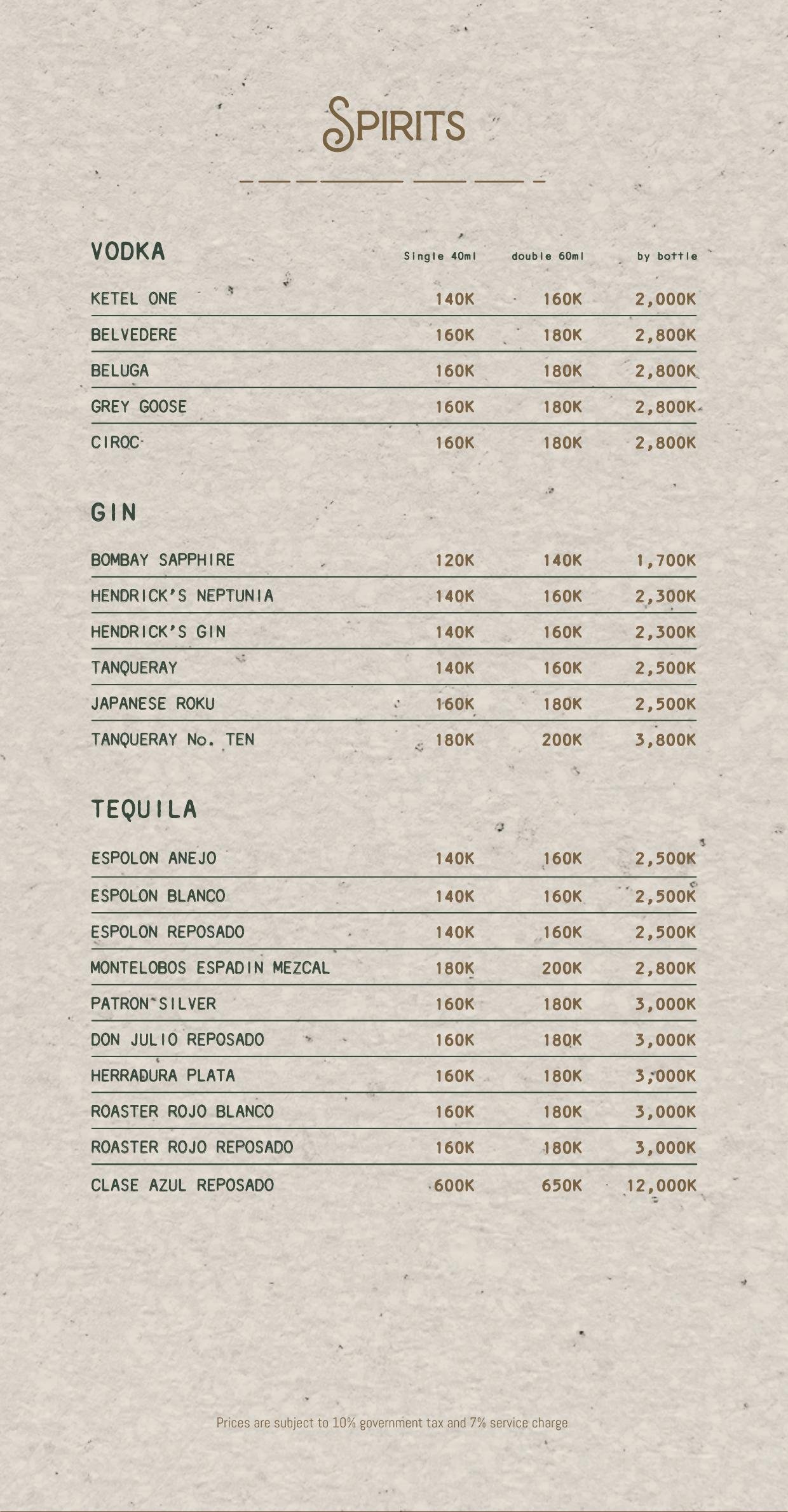 Uma Garden drinks menu page 11