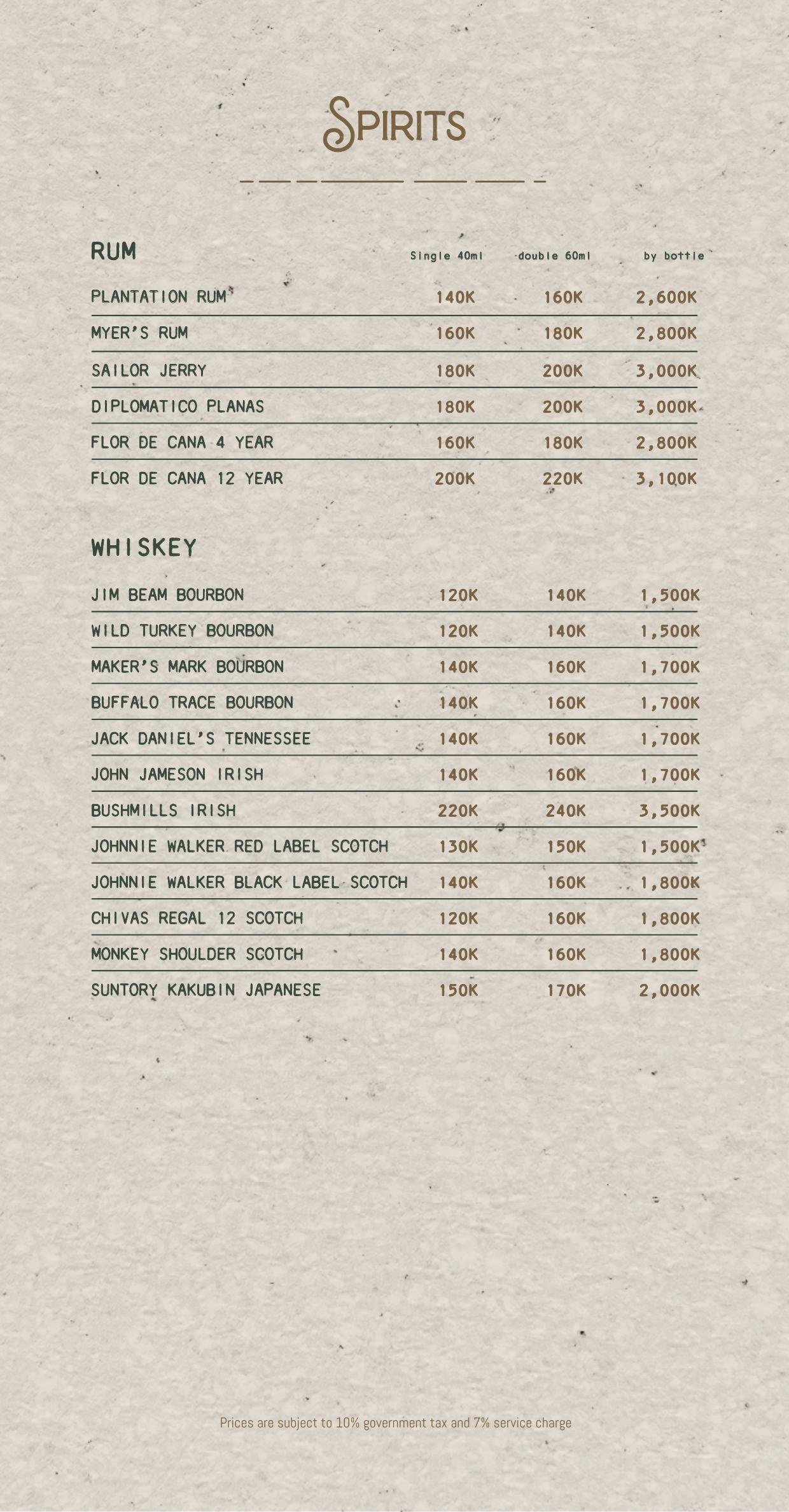 Uma Garden drinks menu page 12