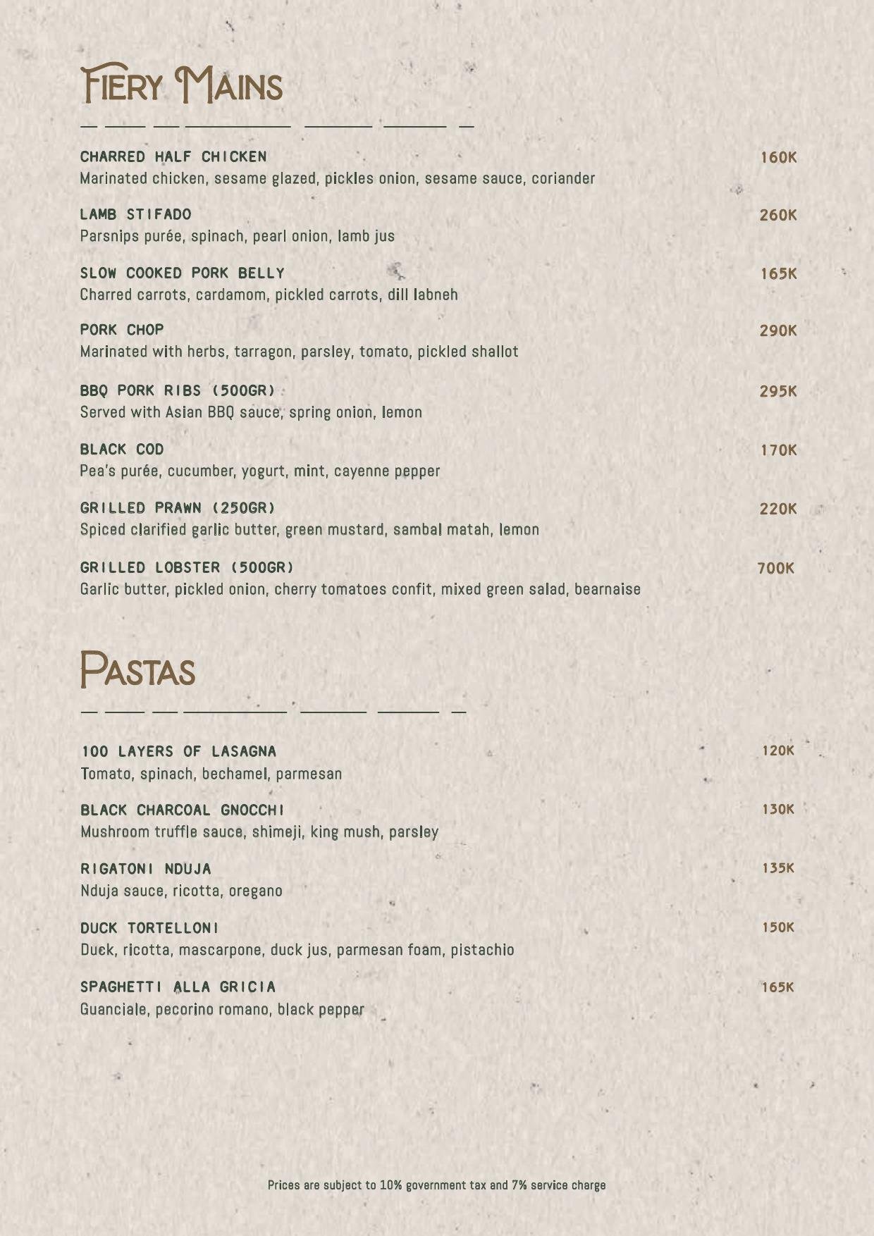 Uma Garden food menu page 4