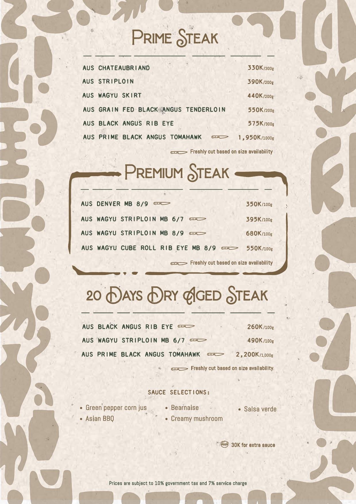 Uma Garden food menu page 5