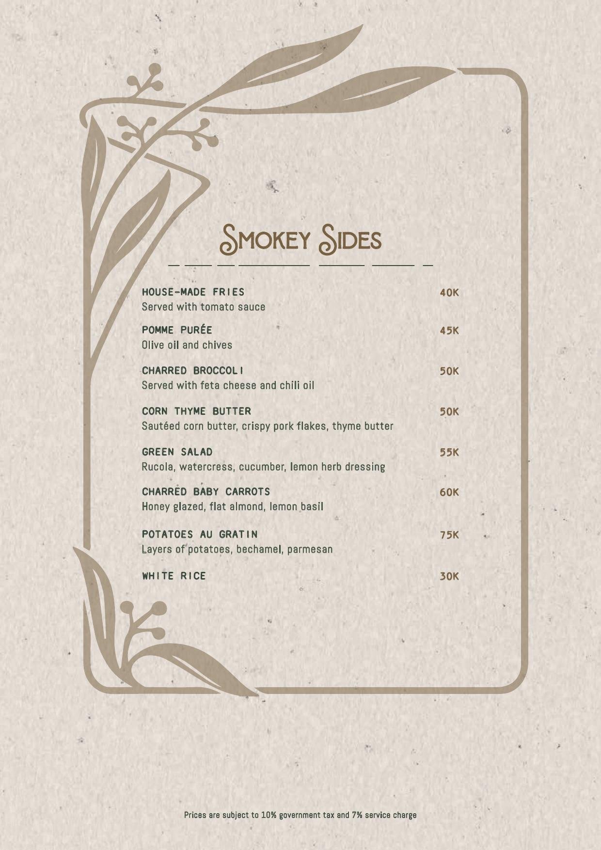 Uma Garden food menu page 6